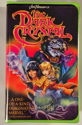 The Dark Crystal -VHS (1994, Jim Henson Video) Green Vtg Clamshell 80s 90s rare Foto 1 de 4
