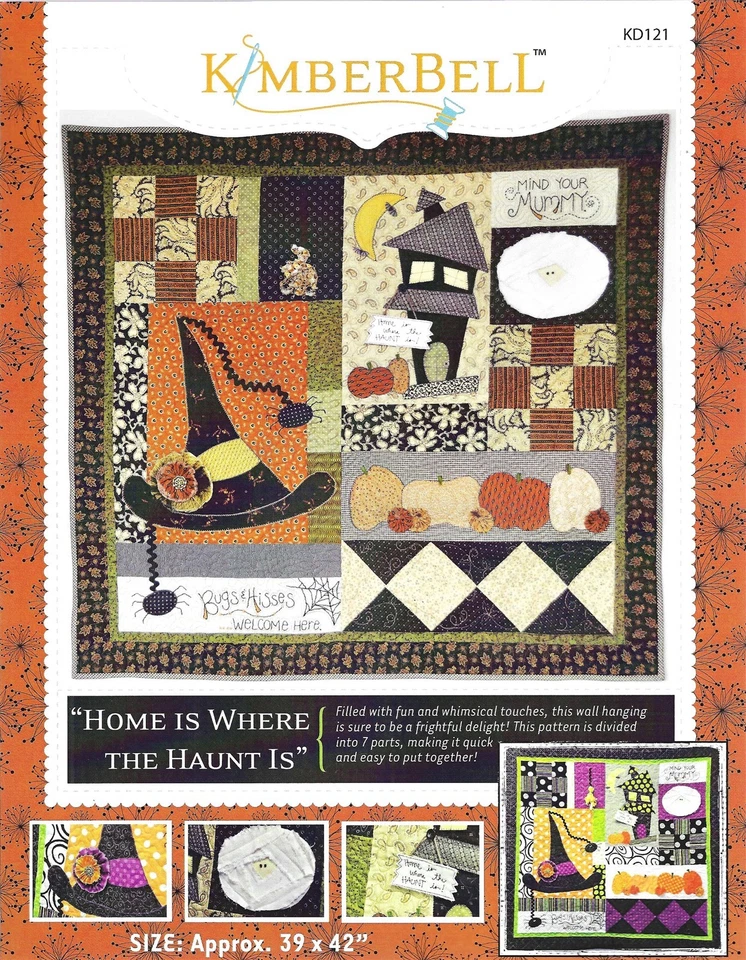 Home is Where the Haunt Is Halloween Quilting Pattern by Kimberbell - UNUSED - Image 1 of 1