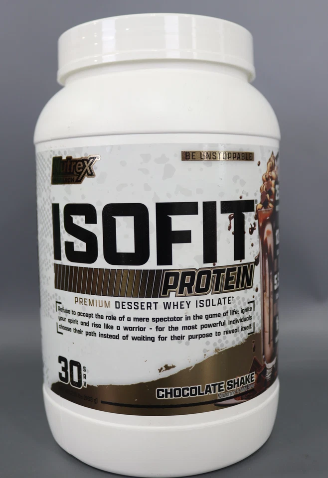 Nutrex Research ISOFIT Whey Protein Isolate Powder Chocolate Shake 2 Lbs /dented