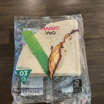 Filtros de café de papel Hario V60, tamaño 03, naturales, 100 quilates Foto 1 de 2