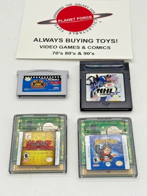 Gameboy Video Game Lot Advance Color Yu Gi Oh Harry Potter KND NHL 2000 - Image 1 of 2