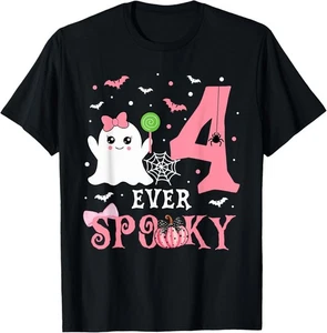 Four Ever Spooky Geburtstag Deko Halloween 4. Geburtstag T-Shirt - Bild 1 von 1