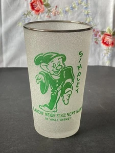 RARISSIME verre Blanche neige et les septs nains années 30 ' version VF sablée - Picture 1 of 8