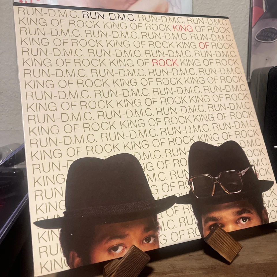 RUN DMC King of Rock 1985 Hip Hop  LP Vinyl Profile Records 1st Press VG+/EX - Image 1 of 3
