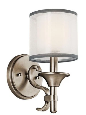 Kichler Lacey Single Light 11" Tall Wall Sconce 45281 AP New in Unopened Box - Image 1 of 3