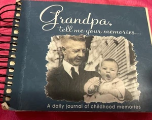 Vintage Grandpa Tell Me Your Memories Book Spiral Bound By Kathleen Lashier 2002 - Picture 1 of 5