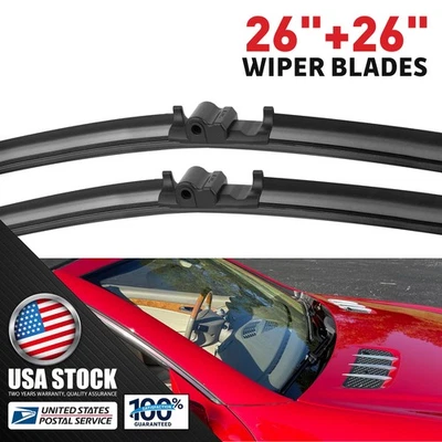 26"+26" Front OEM Windshield Wiper Blades Fit For Mercedes-Benz SL550 2007-2012 - Изображение 1 из 4