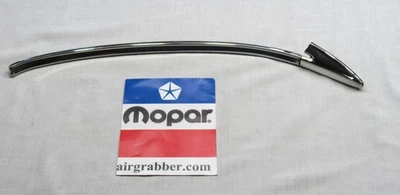 Polished 71 72 Charger R/T SE 500 Rallye full vinyl top 1/4 window molding left - Image 1 of 4