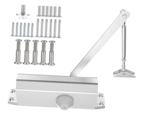 Door Closer, Residential Grade 3 Hydraulic Silent Automatic Door Small 55~99 lb - Picture 1 of 8