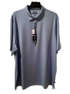 Mens Wearhouse St. Aisle Dry Fit Dri-Fit Mens Golf Polo Lt Blue 2XLT 2X Tall NWT - Picture 1 of 17