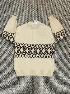 Suéter de Colección Rapaki Mahana 100% Lana Virgen Pura Isla Justa Tejido Suéter 36" - Imagen 1 de 9