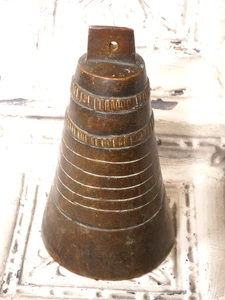 Große antike persische Kuh Kamel Glocke Bronze 6" Vintage Viehglocke primitiv - Bild 1 von 9