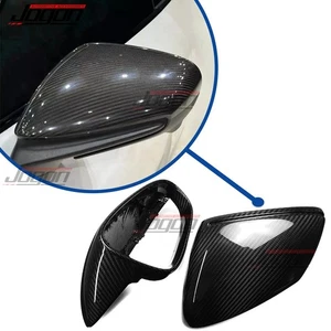 Replace Carbon Mirror Caps For Porsche 911 992 GTS RS Taycan Type 9J1 2019-2025 - Picture 1 of 12