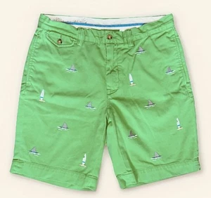 Polo Ralph Lauren Bedford Chino Shorts Mens Size 32 Green Shark Surf Classic Fit - Photo 1/10