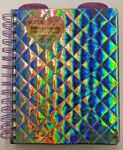 Diario encuadernado en espiral Yoobi con cubierta holográfica acolchada y orejas de fieltro brillante - Imagen 1 de 13