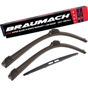 Front Rear Aero Wiper Blades For Smart Fortwo 453 1.0 Coupe 2014-2019 - Picture 1 of 12