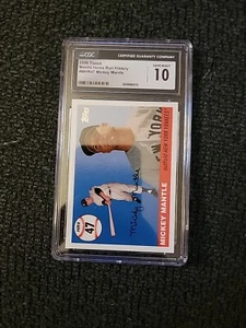 2006 Topps Baseball Mickey Mantle Home Run History #MHR1 CGC 10 GS458 - Picture 1 of 2