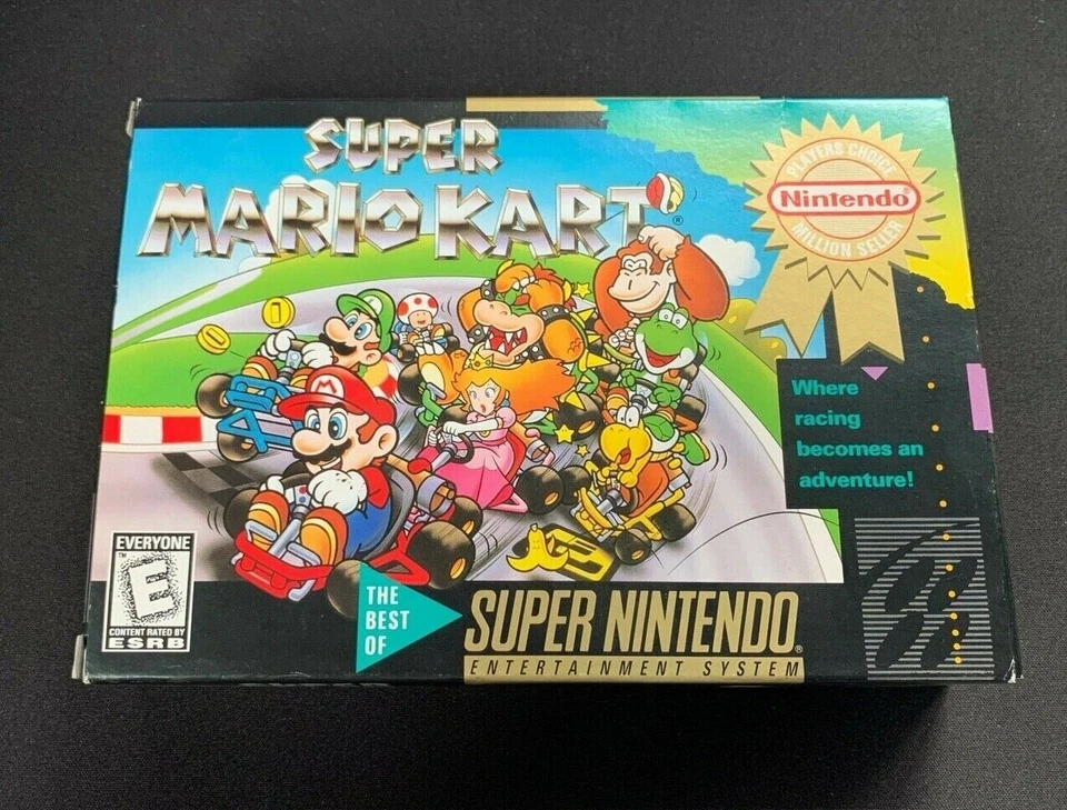 Super Mario Kart SNES Nintendo Video Game CIB, Condition Amazing Box - Image 1 of 4