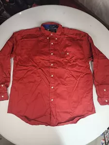 Alexander Julian Colours camicia uomo XL rossa manica lunga bottoni casual - Foto 1 di 5