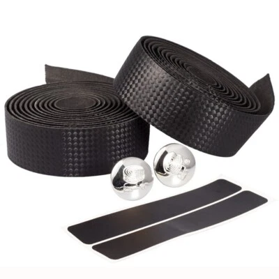 Padded Handlebar Tape for Reduced Hand Fatigue Carbon Fiber PU Leather - Image 1 of 4