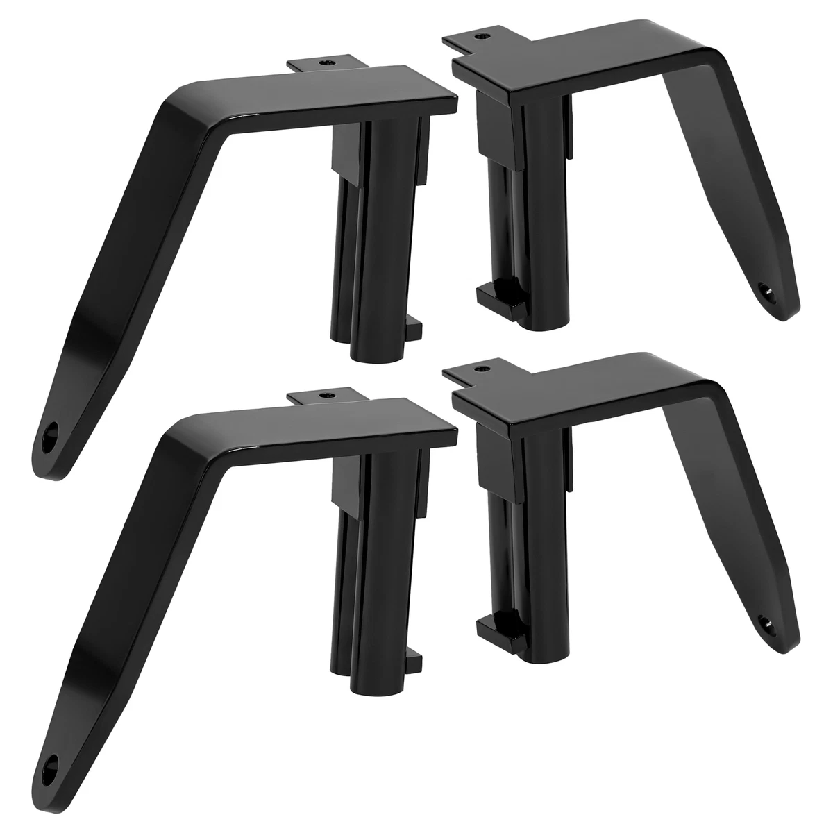 Set Of 4 Camper Tie Downs - Black Powder Coated Stake Pocket Anchors For Truck/RV 6 thumbnail image