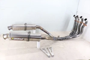 SUZUKI GSX-R1000 K7 K8 GT77A STRIKER Full Titanium Muffler Dual Exit - Picture 1 of 10