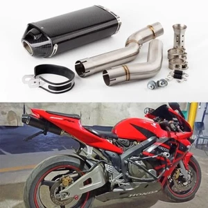 Silenciador de escape de motocicleta 51 mm tubo de enlace medio para Honda CBR600RR F5 2005-2017 - Imagen 1 de 9