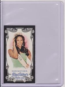 RARE 2013 ALLEN & GINTER NANA MERIWETHER BLACK BORDER MINI CARD #33 ~ MISS USA