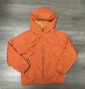 REI Coop Quilted Jacket Puffer Small Zip Camp Hike Fall Light Packable Orange - Picture 1 of 11