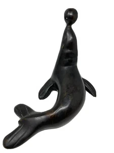Vintage Metal Art Deco Seal Statue Figurine Old Salvage Antique Building Art - Picture 1 of 11