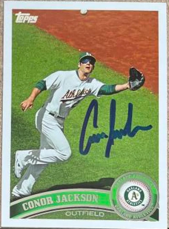 Actualización Topps 2011 autografiada por Conor Jackson #US161 Foto 1 de 1