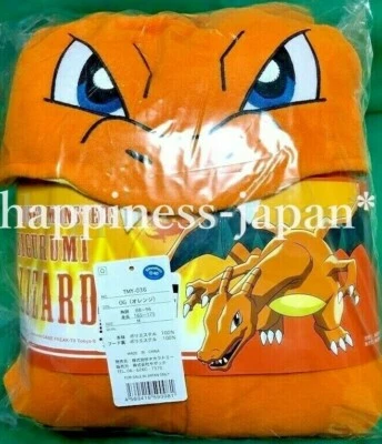 SAZAC Pokemon Charizard Ящерица Красный Дракон Флисовый Костюм Толстовка Унисекс Япония - Изображение 1 из 4