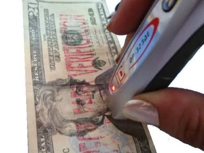 2 en 1 Mini Detector de Dinero Falso Probador Billete de Dólar Comprobador de Moneda Falsa  Foto 1 de 4