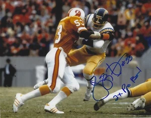 Autographed HUGH GREEN "2x Pro Bowl" Tampa Bay Buccaneers 8x10 photo Show ticket - Picture 1 of 1