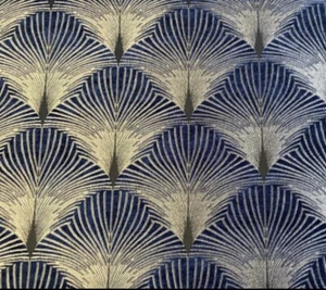 fibre naturelle fabric New York Col.Time(Navy) 12mtrs - Picture 1 of 9