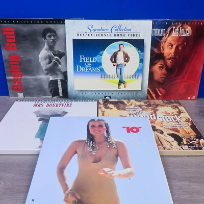 Laserdisc Lot of 6 Raging Bull Criterion - Woodstock - 10 - Field of Dreams - Imagem 1 de 4