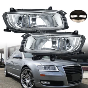 Left+Right Front Fog Light Lamp W/Bulbs For Audi A8 Quattro A8 D3 2008 2009 2010 - Picture 1 of 18