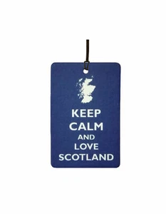 Keep Calm And Love Scotland Car Air Freshener - Picture 1 of 2