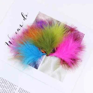 50PCS Premium Fluffy Turkey Marabou Feather Fashion Carnival Skirt Decor Plumes - Bild 1 von 37