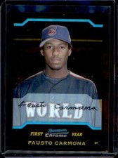 2004 Bowman Draft Picks & Prospects #BDP148 FAUSTO CARMONA Gold Holo /50 Indians