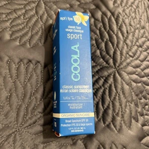 NEW COOLA SPF50 Classic Sport Organic Face Sunscreen White Tea Moisturizer 1.7oz - Picture 1 of 4