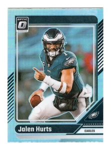 2024 Donruss Optic Jalen Hurts HOLO Philadelphia Eagles #158 - Picture 1 of 2
