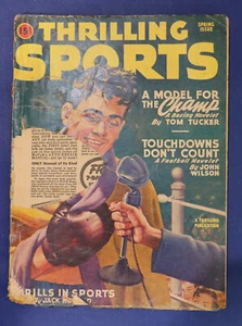 Spannende Sportzeitschrift Frühjahr 1947 Ausgabe Boxnovelle Zellstoff Fiktion - Bild 1 von 3