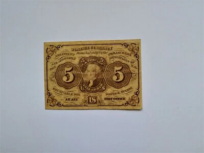 1st Issue 5 cent PostageCurrency-FR1230 VF - Image 1 of 2