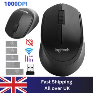 Logitech M330 SILENT Wireless Mouse, 2.4 Ghz with USB Receiver, 1000 DPI Optical - Picture 1 of 8