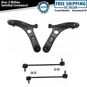 4 Piece Suspension Kit Front Control Arms w/ Ball Joints Sway Bar End Links New - Picture 1 of 4