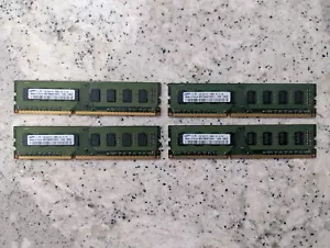 8GB Kit (4x 2GB) DDR3 Samsung Desktop Memory 2Rx8 PC3-10600U-09-10-B0 Non-ECC - Picture 1 of 2