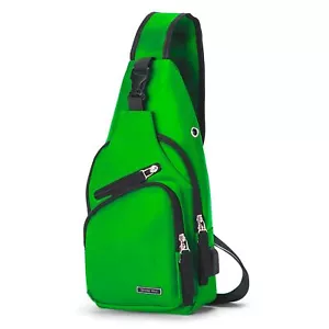 Men Women Sling Backpack Nylon Water Resistant Shoulder Chest Crossbody Sling... - Picture 1 of 6