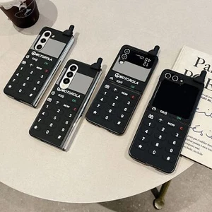 Fr Samsung Galaxy Z Fold 3-6 / Flip 3-6 Shockproof TPU Case Retro Motorola Cover - Picture 1 of 11