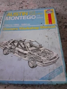 Austin MG Montego 2.0 (Inc.Turbo) 1984-1992 Haynes Owners Workshop Manual Used - Picture 1 of 3
